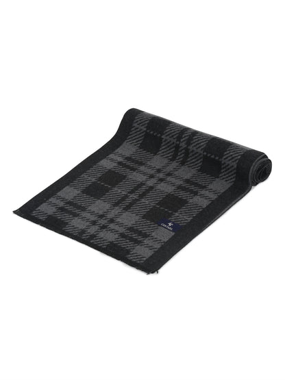 Men's Black Fashion Checkered Muffler