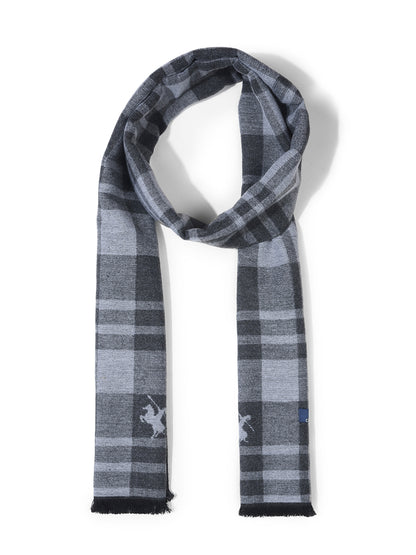 Men's Checkered Grey Fashion Muffler