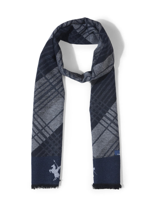 Men's Checkered Grey Fashion Muffler