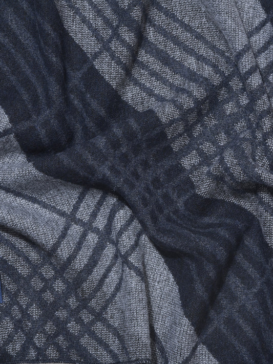 Men's Checkered Grey Fashion Muffler