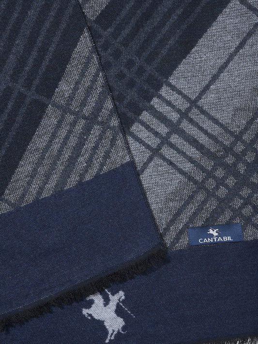 Men's Checkered Grey Fashion Muffler