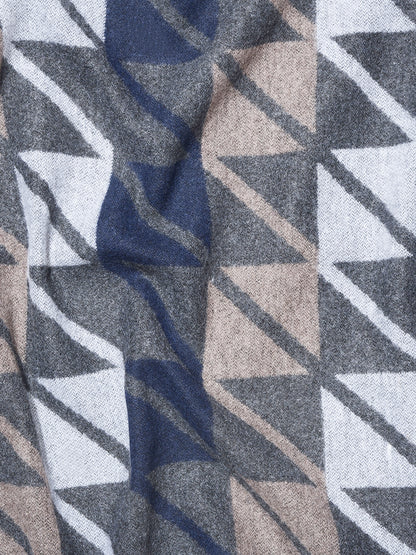 Men's Checkered 100% Acrylic Grey Winter Wear Mufflers