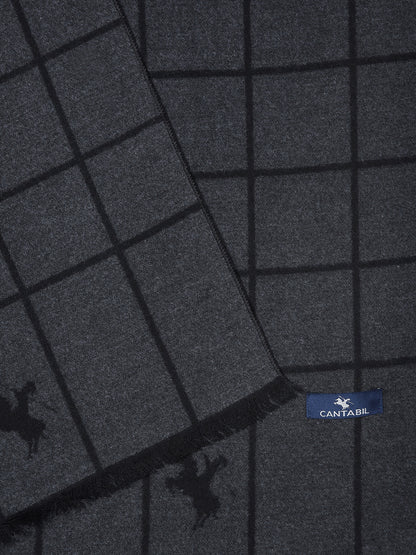 Men's Checkered Grey Fashion Muffler