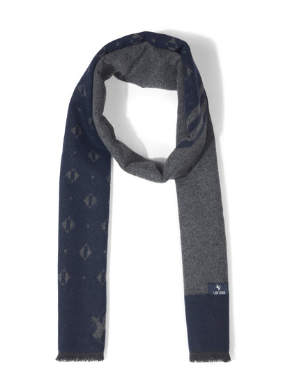 Men's Printed Blue Fashion Muffler