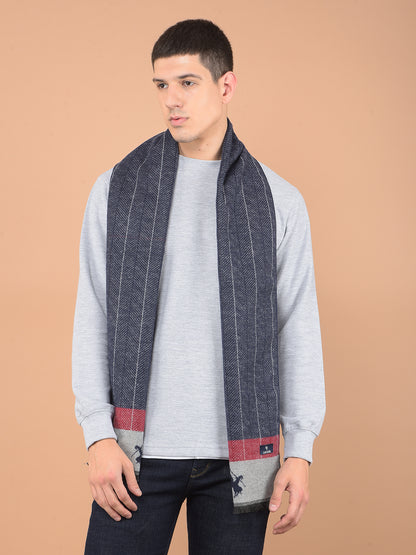 Men's Striped Blue Fashion Muffler