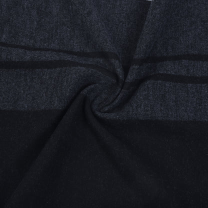 Men Black Checkered Winter Warm Casual Muffler