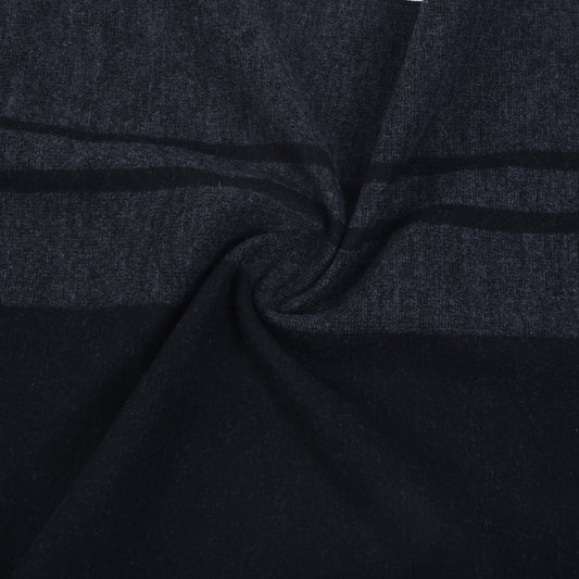 Men Black Checkered Winter Warm Casual Muffler