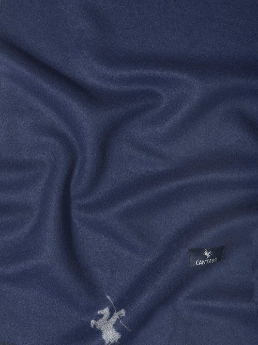 Men's Solid 100% Acrylic Navy Blue Winter Wear Mufflers