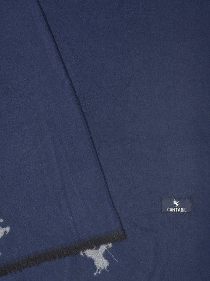 Men's Solid 100% Acrylic Navy Blue Winter Wear Mufflers