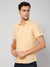 Cantabil Men Cotton Blend Solid Mustard Half Sleeve Casual Shirt for Men with Pocket (7112564867211)