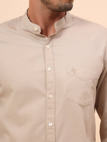 Casual Shirt for Men | Breathable & Soft with Color Fastness Slim Fit Cotton Fabric Solid Pattern