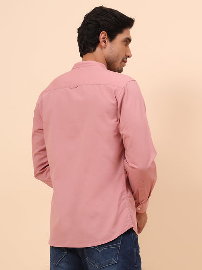 Casual Shirt for Men | Breathable & Soft with Color Fastness Slim Fit Cotton Fabric Solid Pattern