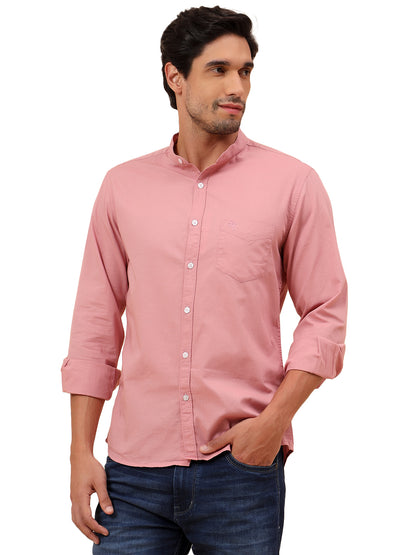 Casual Shirt for Men | Breathable & Soft with Color Fastness Slim Fit Cotton Fabric Solid Pattern
