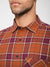 Cantabil Men Cotton Checkered Red Full Sleeve Casual Shirt for Men with Pocket (7113356902539)