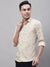 Cantabil Men Cotton Printed Beige Full Sleeve Casual Shirt for Men with Pocket (7091567100043)