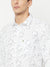 Cantabil Men Cotton Printed White Full Sleeve Casual Shirt for Men with Pocket (6816195084427)