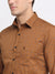 Cantabil Men Cotton Printed Brown Full Sleeve Casual Shirt for Men with Pocket (6729617408139)