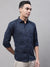 Cantabil Men Cotton Printed Navy Blue Full Sleeve Casual Shirt for Men with Pocket (7092834795659)