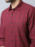 Cantabil Men Cotton Checkered Maroon Full Sleeve Casual Shirt for Men with Pocket (7048379269259)