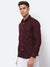 Cantabil Cotton Printed Maroon Full Sleeve Casual Shirt for Men with Pocket (6927756492939)