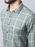 Cantabil Cotton Checkered Olive Full Sleeve Casual Shirt for Men with Pocket (7002636583051)