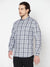Cantabil Cotton Checkered Grey Full Sleeve Casual Shirt for Men with Pocket (6816145047691)