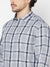 Cantabil Cotton Checkered Grey Full Sleeve Casual Shirt for Men with Pocket (6816145047691)