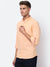 Cantabil Cotton Self Design Orange Full Sleeve Casual Shirt for Men with Pocket (6928163668107)