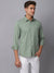 Cantabil Cotton Printed Light Green Full Sleeve Casual Shirt for Men with Pocket (6927765930123)