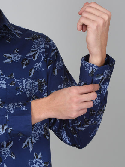 Casual Shirt for Men | Breathable & Soft with Color Fastness Regular Fit Spread Collar Neck Cotton Fabric Printed Pattern