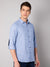Cantabil Cotton Solid Sky Blue Full Sleeve Casual Shirt for Men with Pocket (7048379072651)