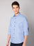 Cantabil Cotton Solid Sky Blue Full Sleeve Casual Shirt for Men with Pocket (7048373502091)