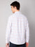 Cantabil Cotton Checkered White Full Sleeve Casual Shirt for Men with Pocket (7048381956235)