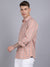 Cantabil Cotton Checkered Peach Full Sleeve Casual Shirt for Men with Pocket (6853774409867)