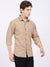 Cantabil Cotton Printed Khaki Full Sleeve Casual Shirt for Men with Pocket (6868351647883)