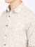 Cantabil Cotton Blend Printed Off White Full Sleeve Casual Shirt for Men with Pocket (6868550516875)
