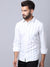 Cantabil Cotton Striped White Full Sleeve Casual Shirt for Men with Pocket (7002766770315)