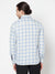Cantabil Cotton Checkered Sky Blue Full Sleeve Casual Shirt for Men with Pocket (6816156123275)