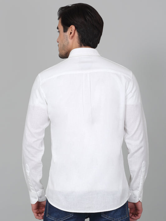 Casual Shirt for Men | Breathable & Soft with Color Fastness Regular Fit Spread Collar Neck Cotton Fabric Solid Pattern
