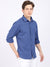 Cantabil Cotton Blend Printed Blue Full Sleeve Casual Shirt for Men with Pocket (6865476452491)