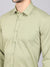 Cantabil Cotton Blend Solid Green Full Sleeve Casual Shirt for Men with Pocket (6841009438859)