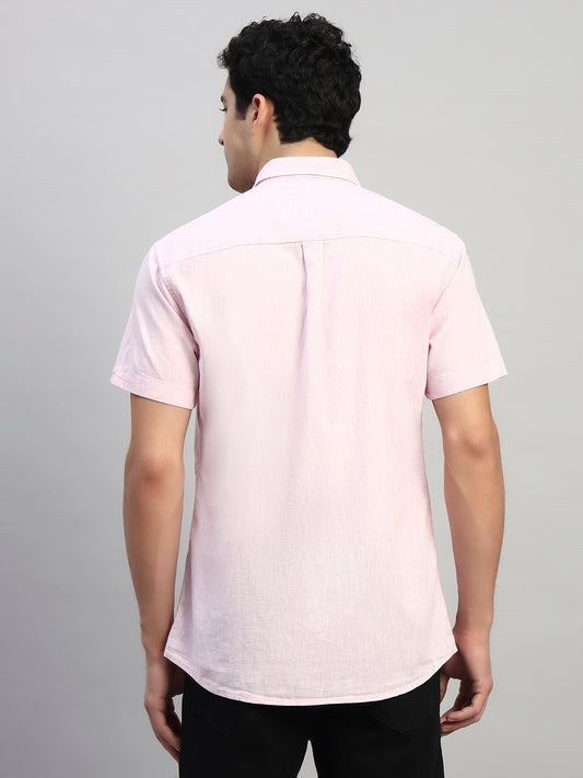 Casual Shirt for Men | Breathable & Soft with Color Fastness Regular Fit Spread Collar Neck Cotton Fabric Solid Pattern