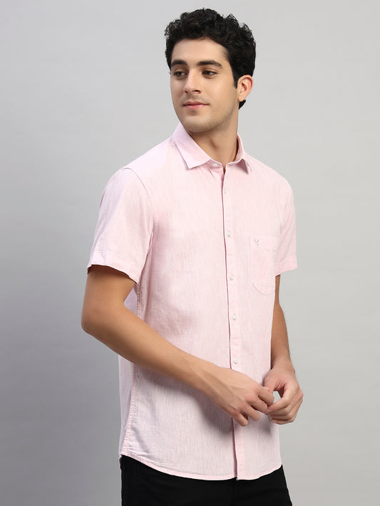 Casual Shirt for Men | Breathable & Soft with Color Fastness Regular Fit Spread Collar Neck Cotton Fabric Solid Pattern