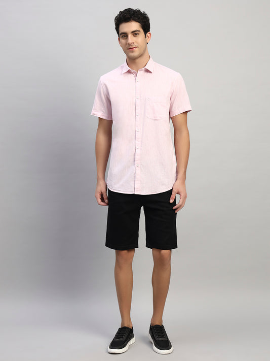 Casual Shirt for Men | Breathable & Soft with Color Fastness Regular Fit Spread Collar Neck Cotton Fabric Solid Pattern