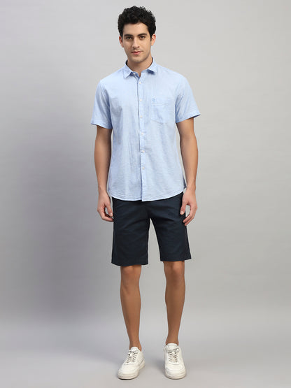 Casual Shirt for Men | Breathable & Soft with Color Fastness Regular Fit Spread Collar Neck Cotton Fabric Solid Pattern