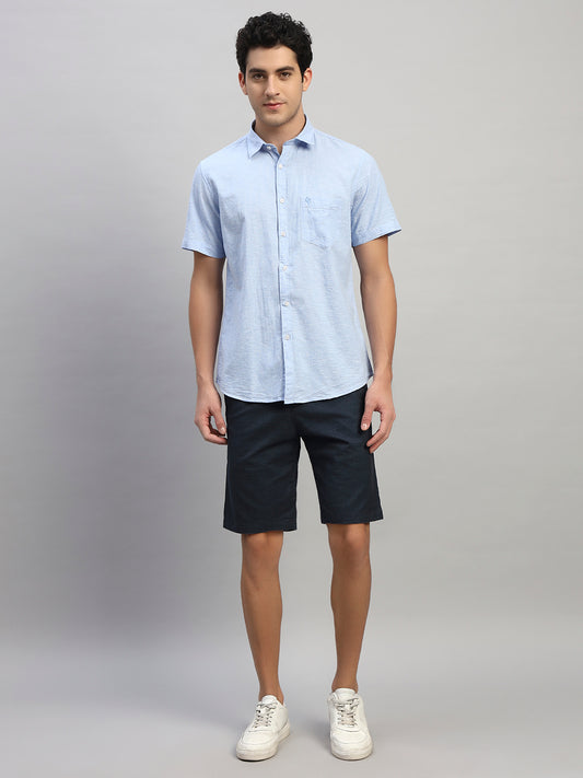 Casual Shirt for Men | Breathable & Soft with Color Fastness Regular Fit Spread Collar Neck Cotton Fabric Solid Pattern