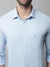 Cantabil Cotton Blend Solid Sky Blue Full Sleeve Casual Shirt for Men with Pocket (7070329733259)