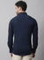 Cantabil Cotton Blend Solid Navy Blue Full Sleeve Casual Shirt for Men with Pocket (7070281138315)