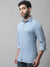 Cantabil Cotton Solid Blue Full Sleeve Casual Shirt for Men with Pocket (7070326554763)