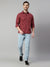 Cantabil Cotton Checkered Red Full Sleeve Casual Shirt for Men with Pocket (7114284433547)